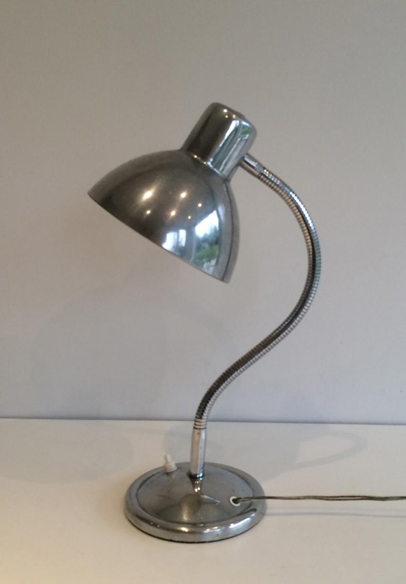 Swinging Chrome Lamp. Circa 1960