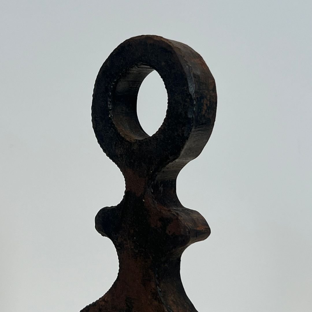 Pair Of Modernist Wrought Iron Andirons-photo-6