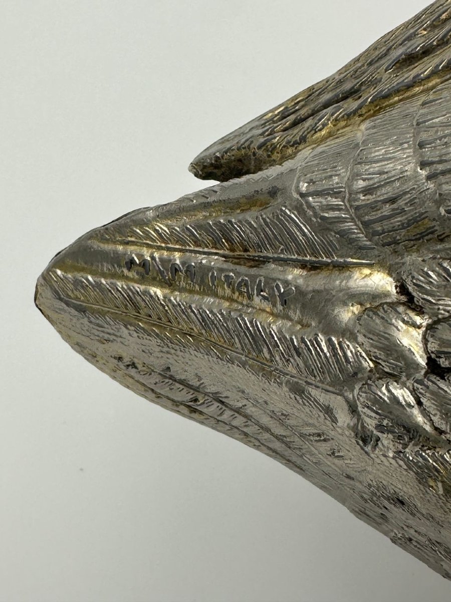 Suite de Deux Seaux à glace Représentant un Canard en Métal Argenté de Mauro Manetti-photo-7