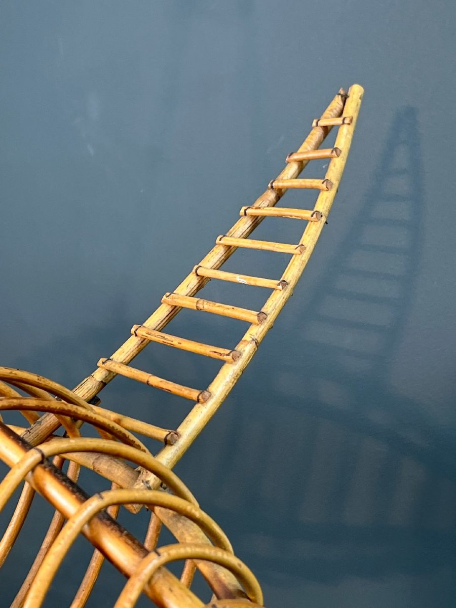 Large Rattan Bird Mobile-photo-3