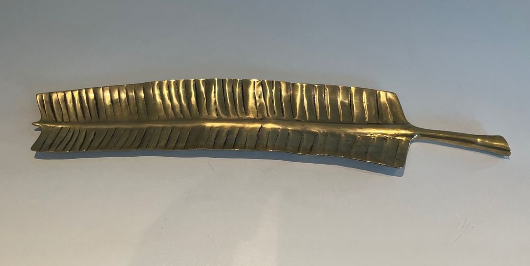 Long Brass Vide-poche In The Shape Of A Plum-photo-7