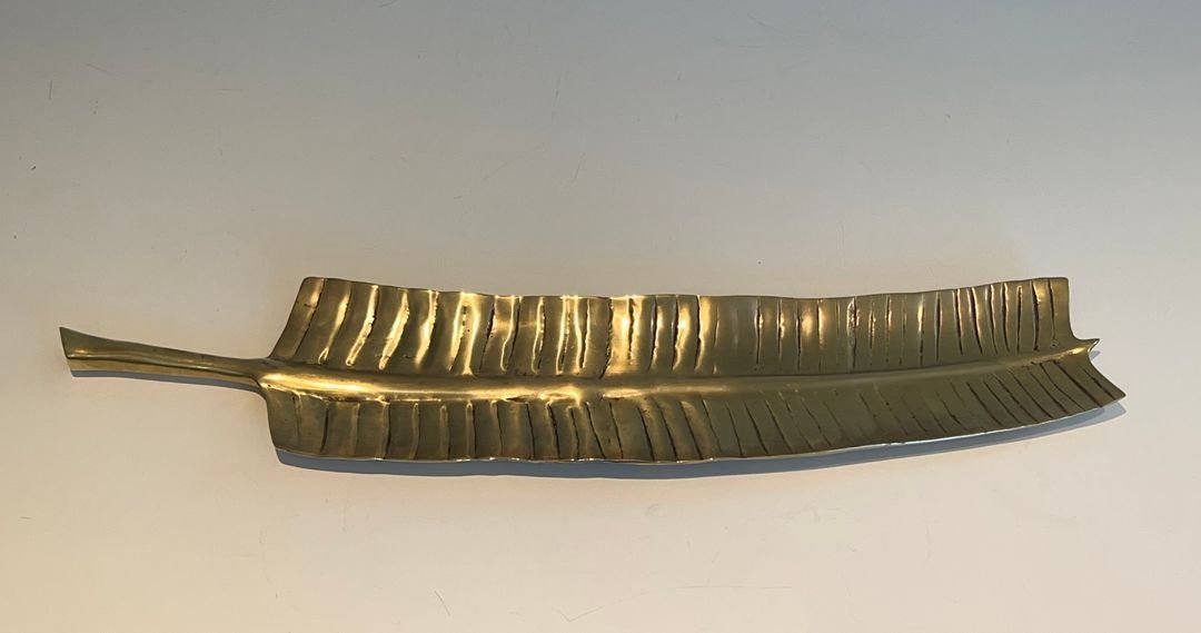 Long Brass Vide-poche In The Shape Of A Plum-photo-8