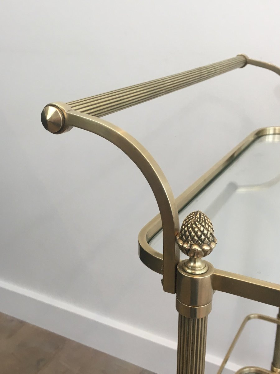 Neoclassical Brass Drinks Trolley By Maison Bagués. Circa 1940-photo-4