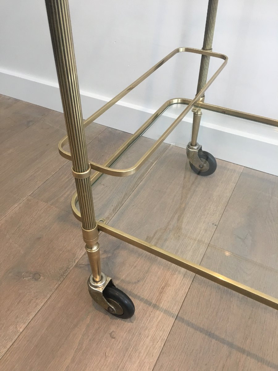 Neoclassical Brass Drinks Trolley By Maison Bagués. Circa 1940-photo-1