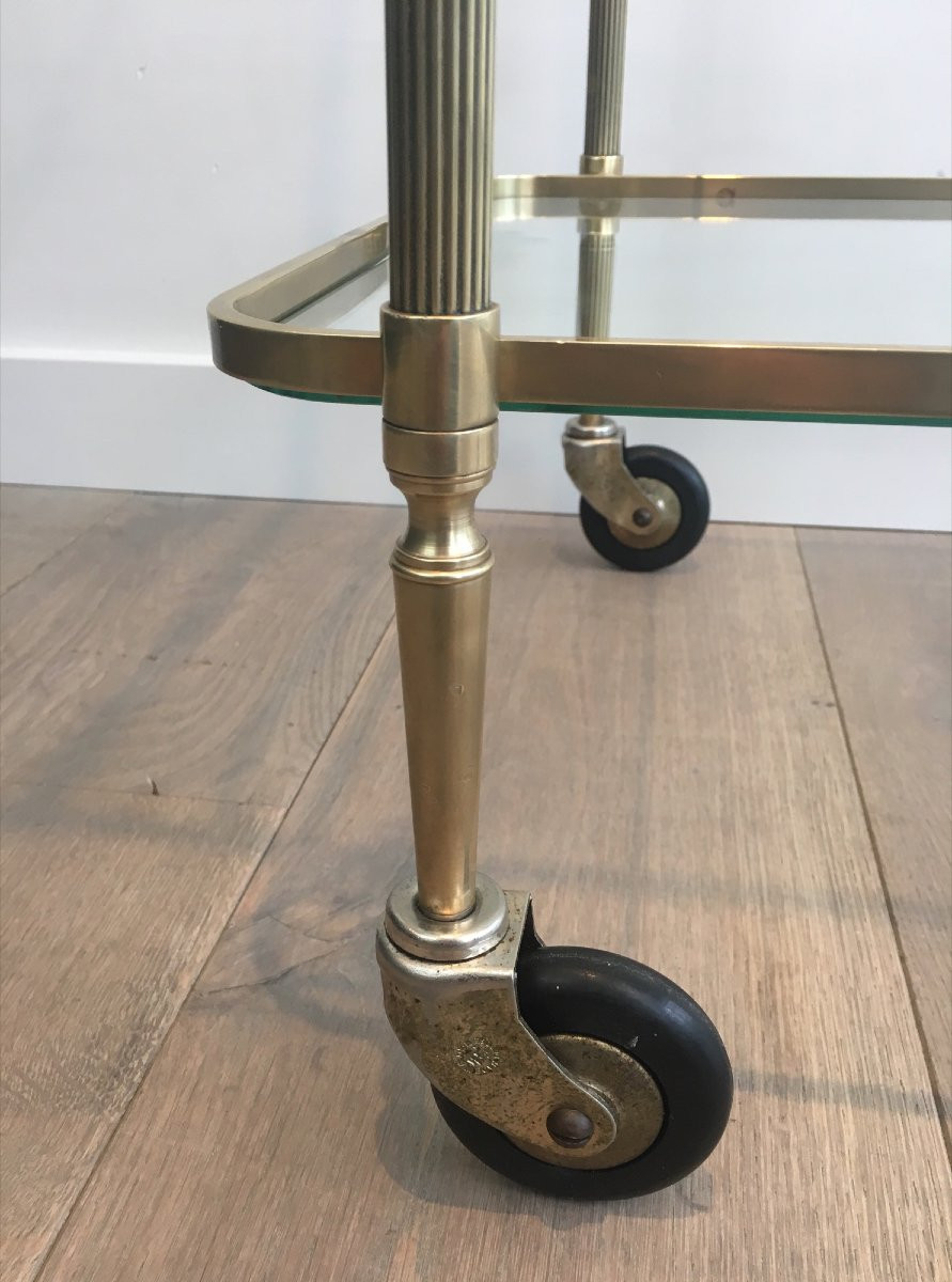 Neoclassical Brass Drinks Trolley By Maison Bagués. Circa 1940-photo-2