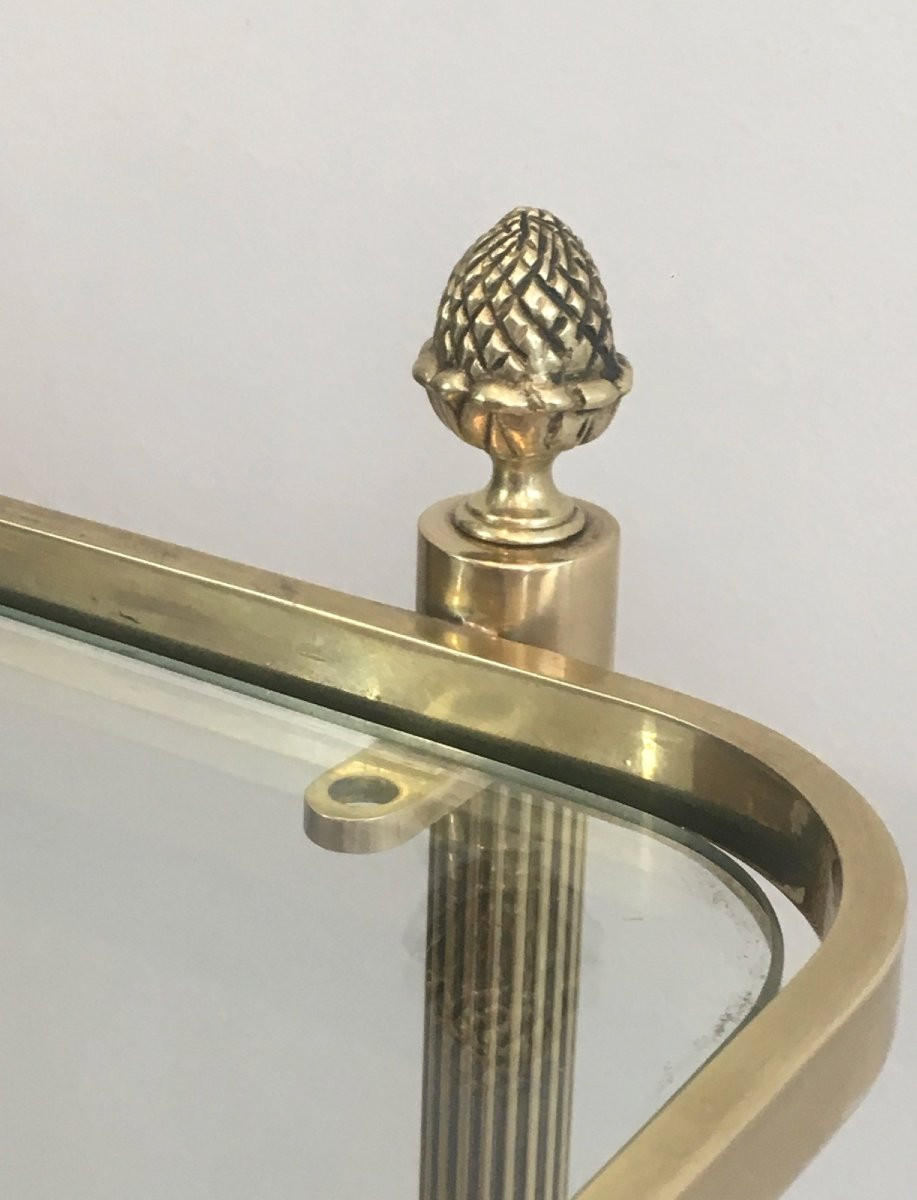 Neoclassical Brass Drinks Trolley By Maison Bagués. Circa 1940-photo-4