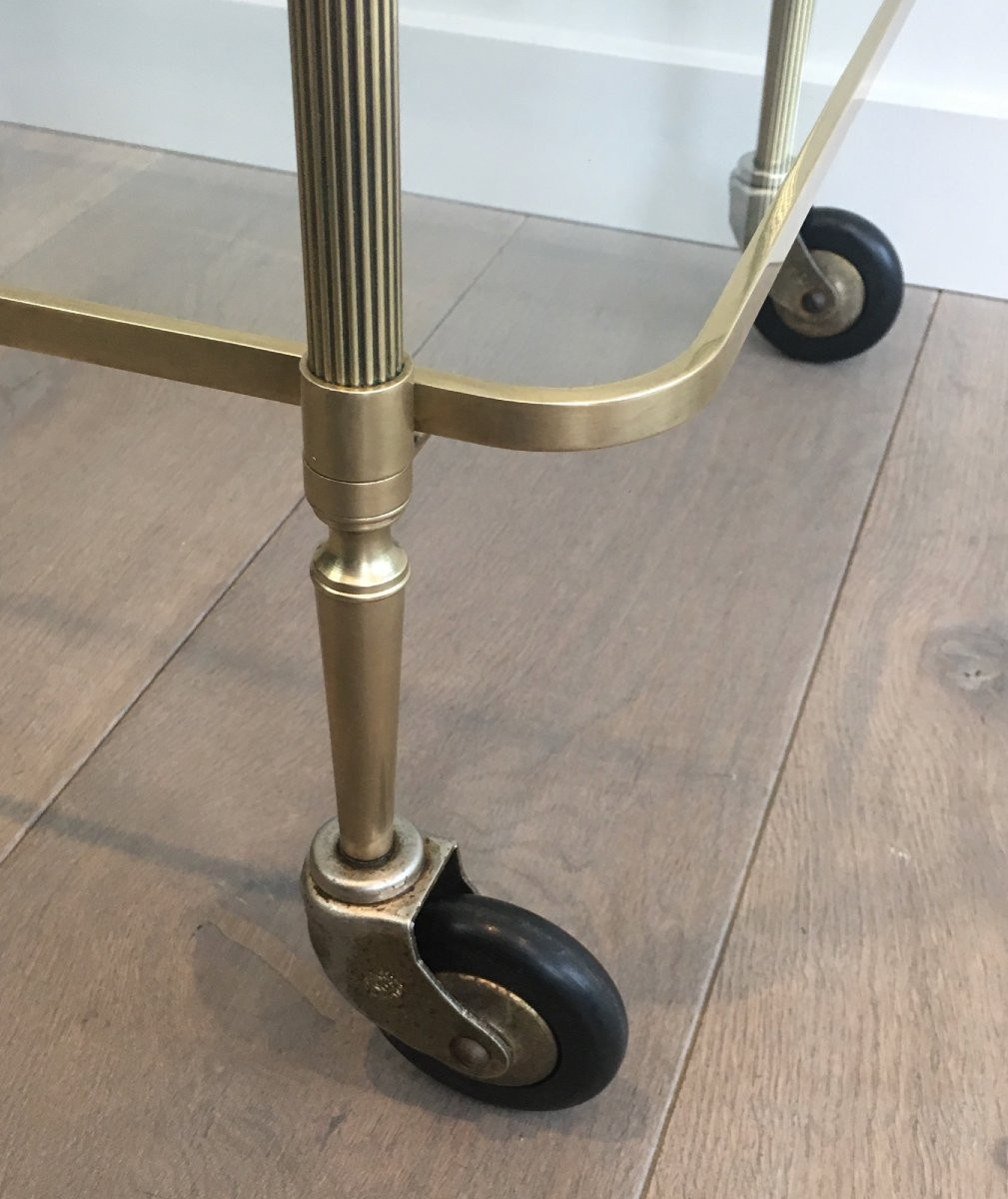 Neoclassical Brass Drinks Trolley By Maison Bagués. Circa 1940-photo-5