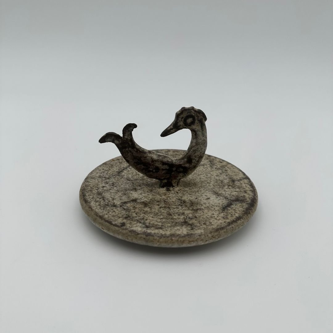 Polychrome Ceramic Covered Pot Signed Jean Derval, Circa 1970-photo-5