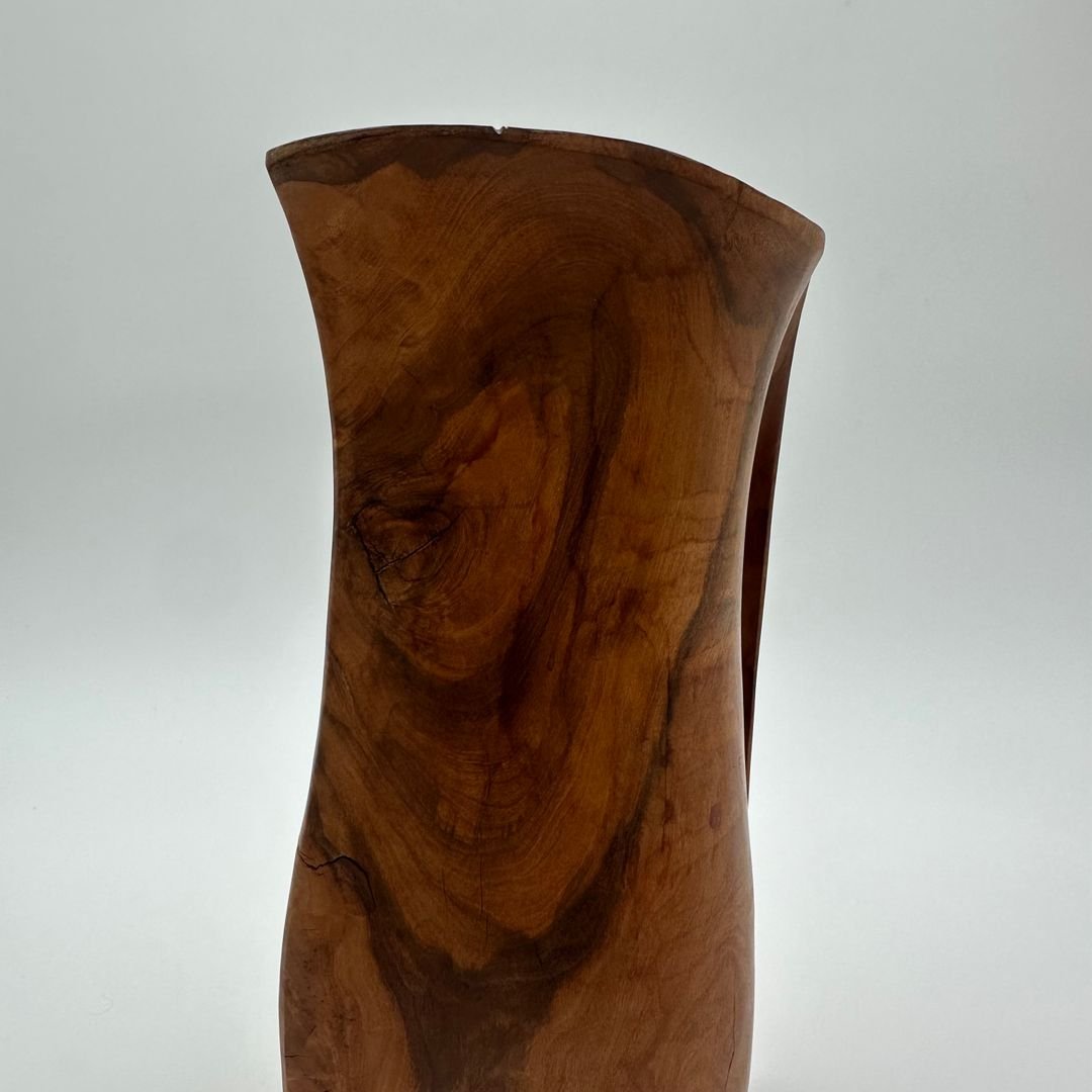 Pichet sculptural en bois, dans le goût d’Alexandre Noll – Travail français, années 1950-photo-4