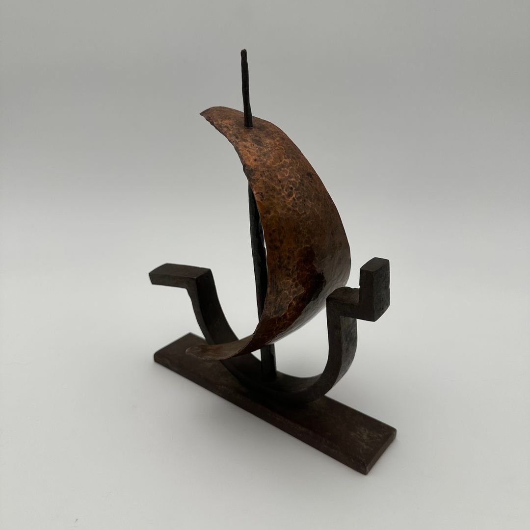 Sailboat On The Waves – Attributed To Raymond Subes, France, Circa 1925-photo-4