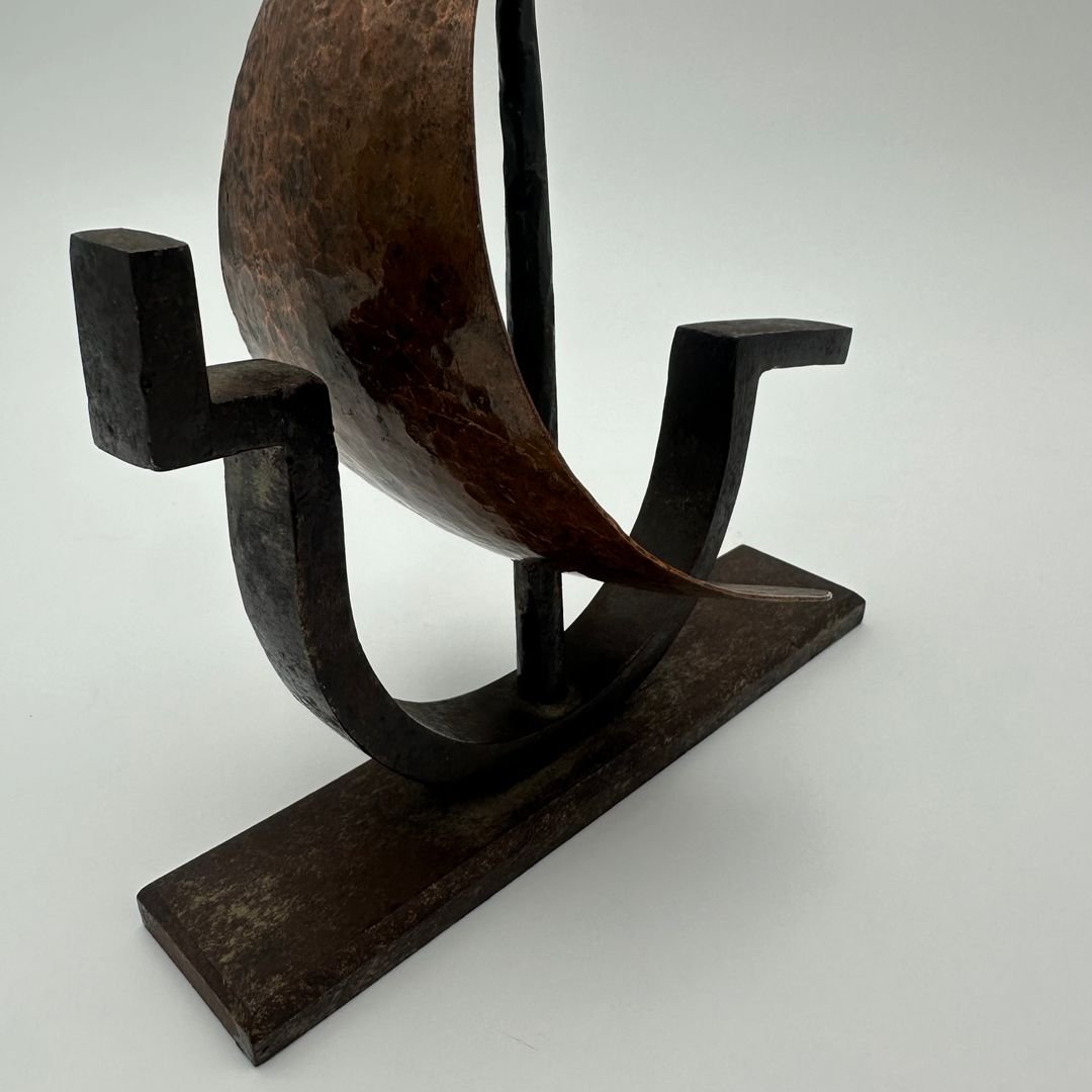 Sailboat On The Waves – Attributed To Raymond Subes, France, Circa 1925-photo-6