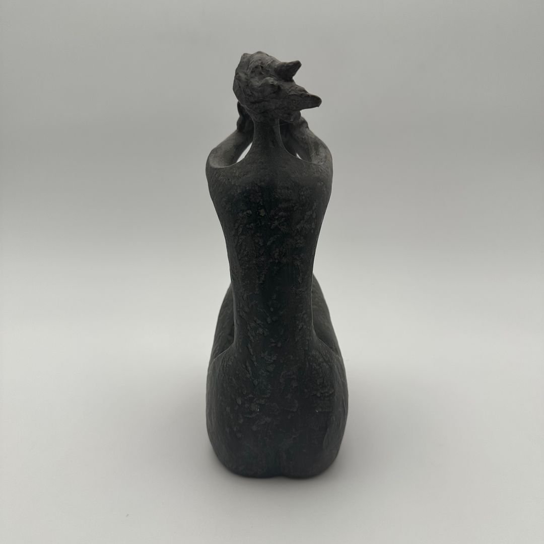 Modernist Ceramic Sculpture Of A Woman Holding A Child – France, Circa 1970-photo-4