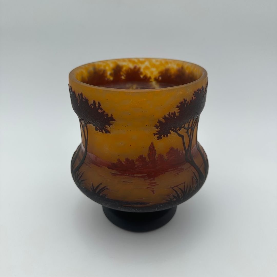 Art Nouveau Cameo Glass Vase – Daum Nancy, France, Circa 1900-photo-2