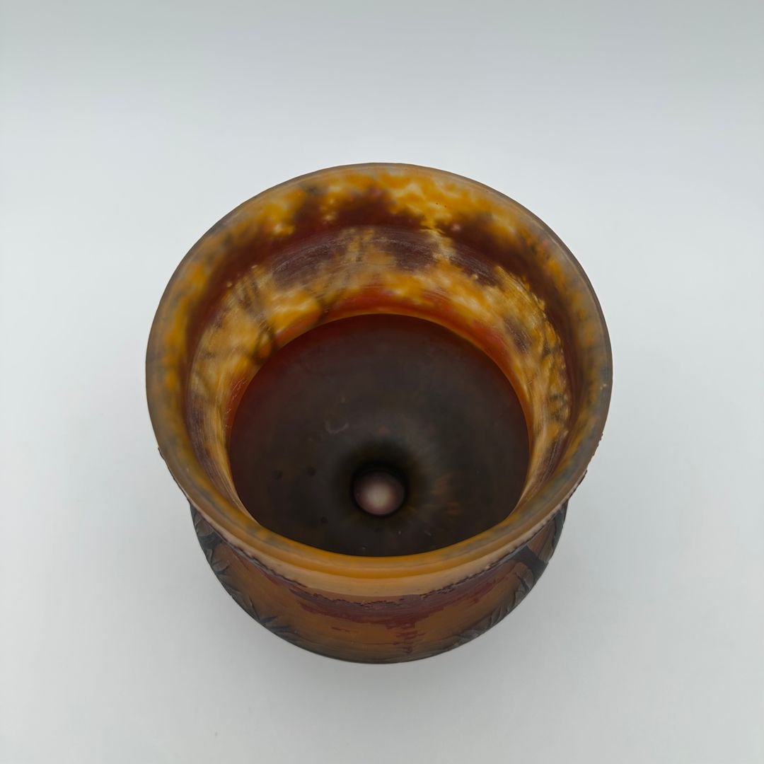 Art Nouveau Cameo Glass Vase – Daum Nancy, France, Circa 1900-photo-3