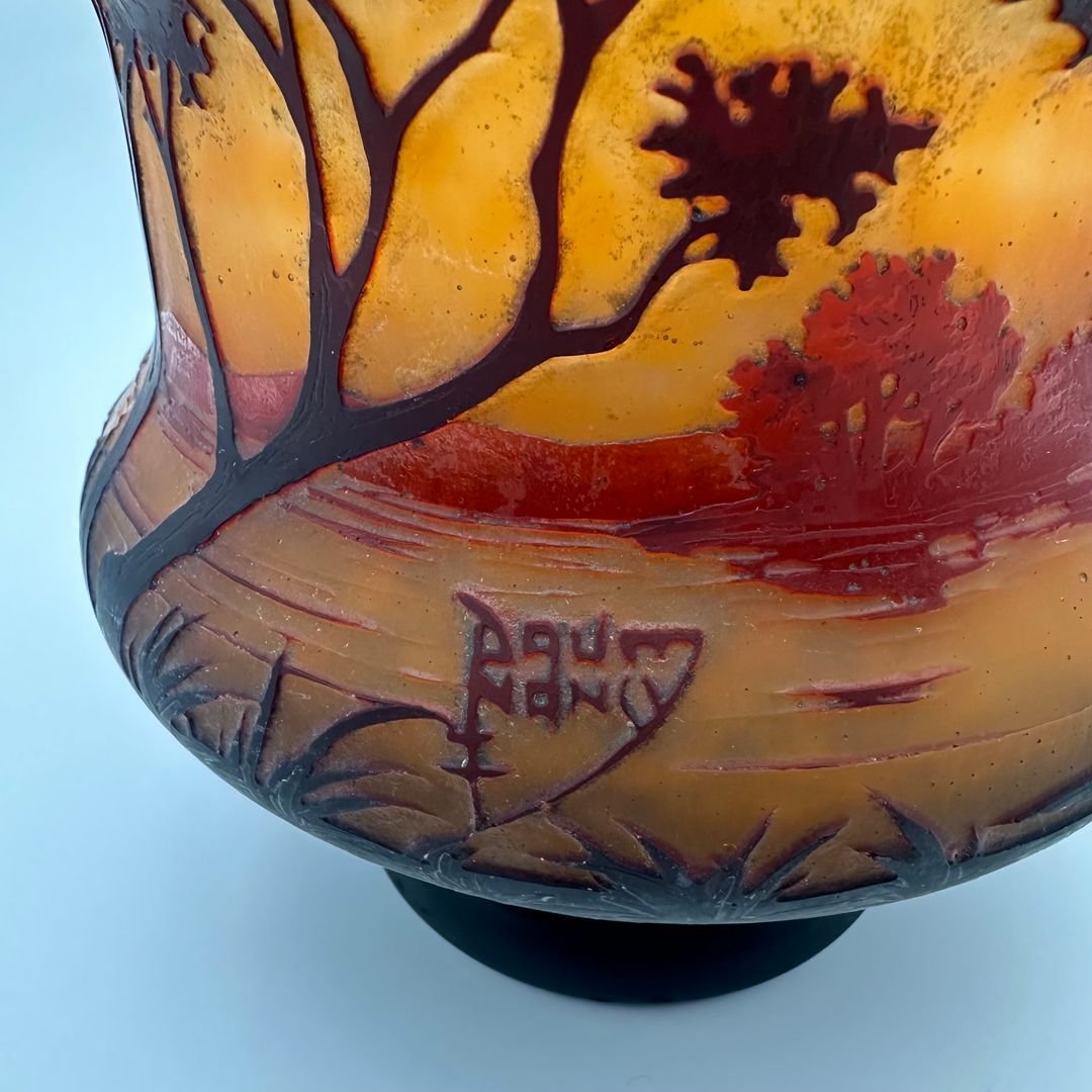 Art Nouveau Cameo Glass Vase – Daum Nancy, France, Circa 1900-photo-4