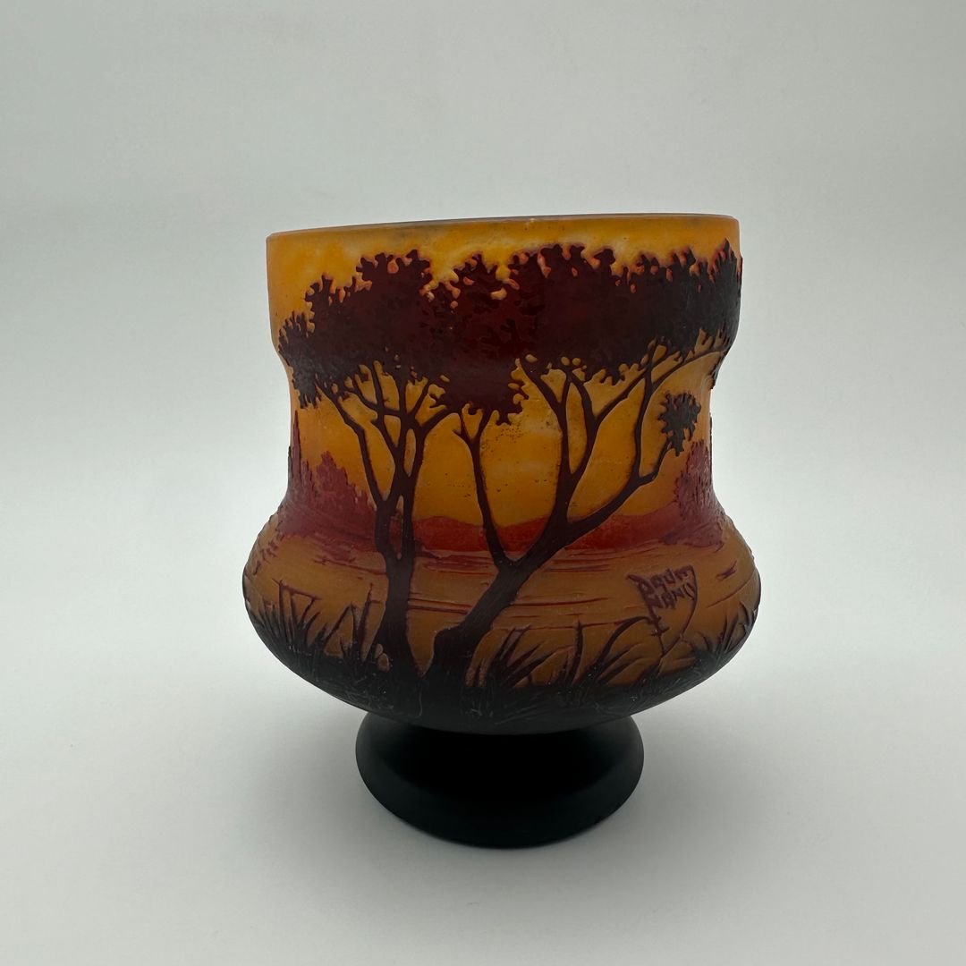 Art Nouveau Cameo Glass Vase – Daum Nancy, France, Circa 1900-photo-5