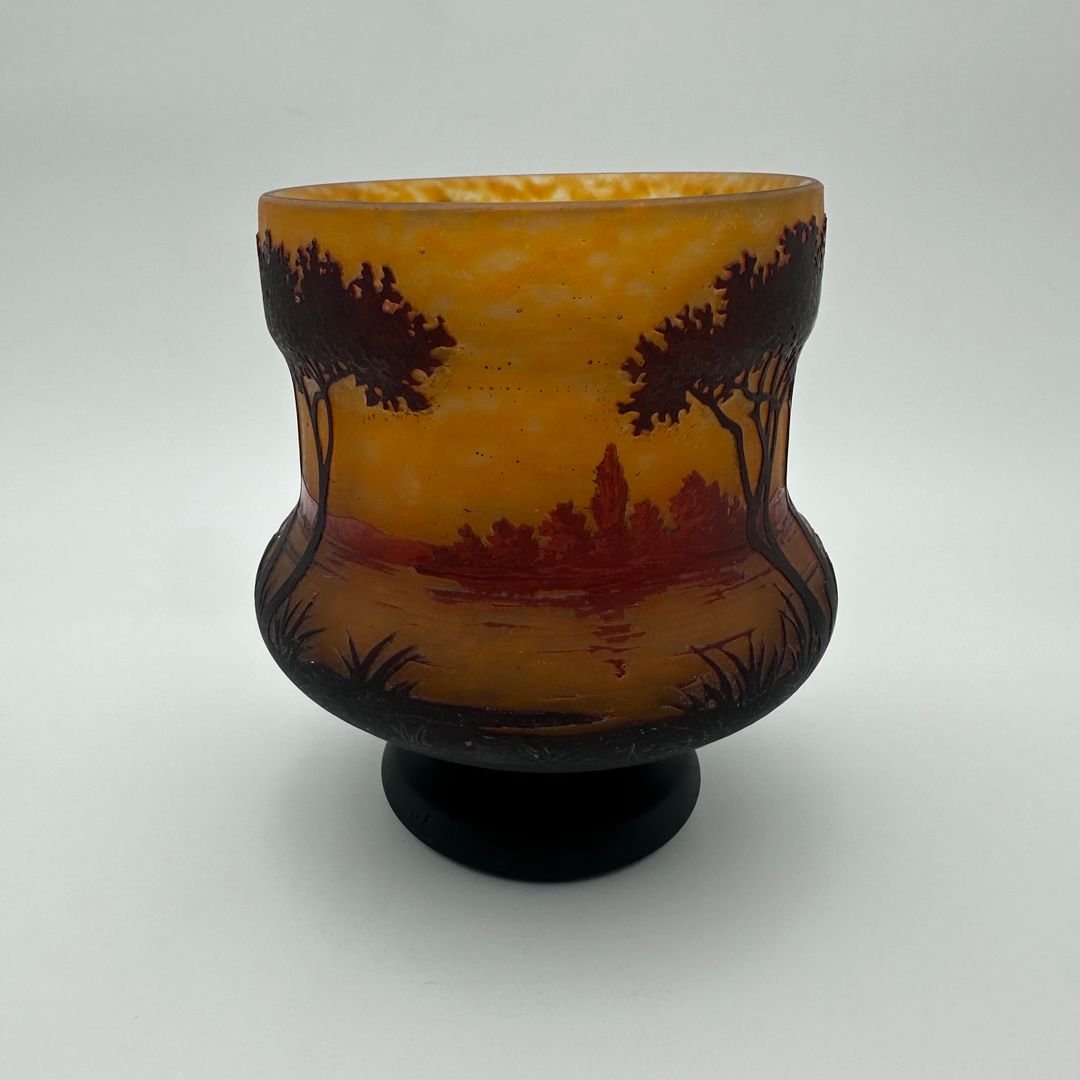 Art Nouveau Cameo Glass Vase – Daum Nancy, France, Circa 1900-photo-6