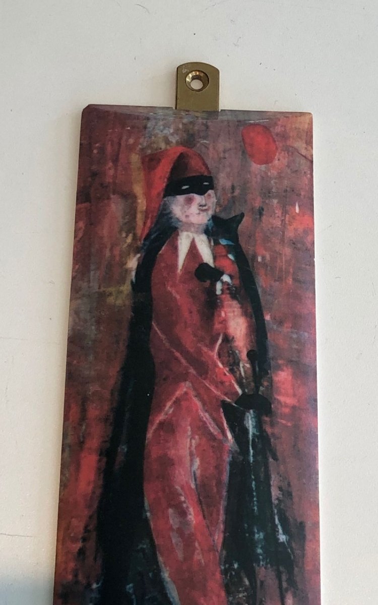 Paire de Patères Représentant des Personnages de la Comedia Del Arte dans le Goût de Piero Forn-photo-3