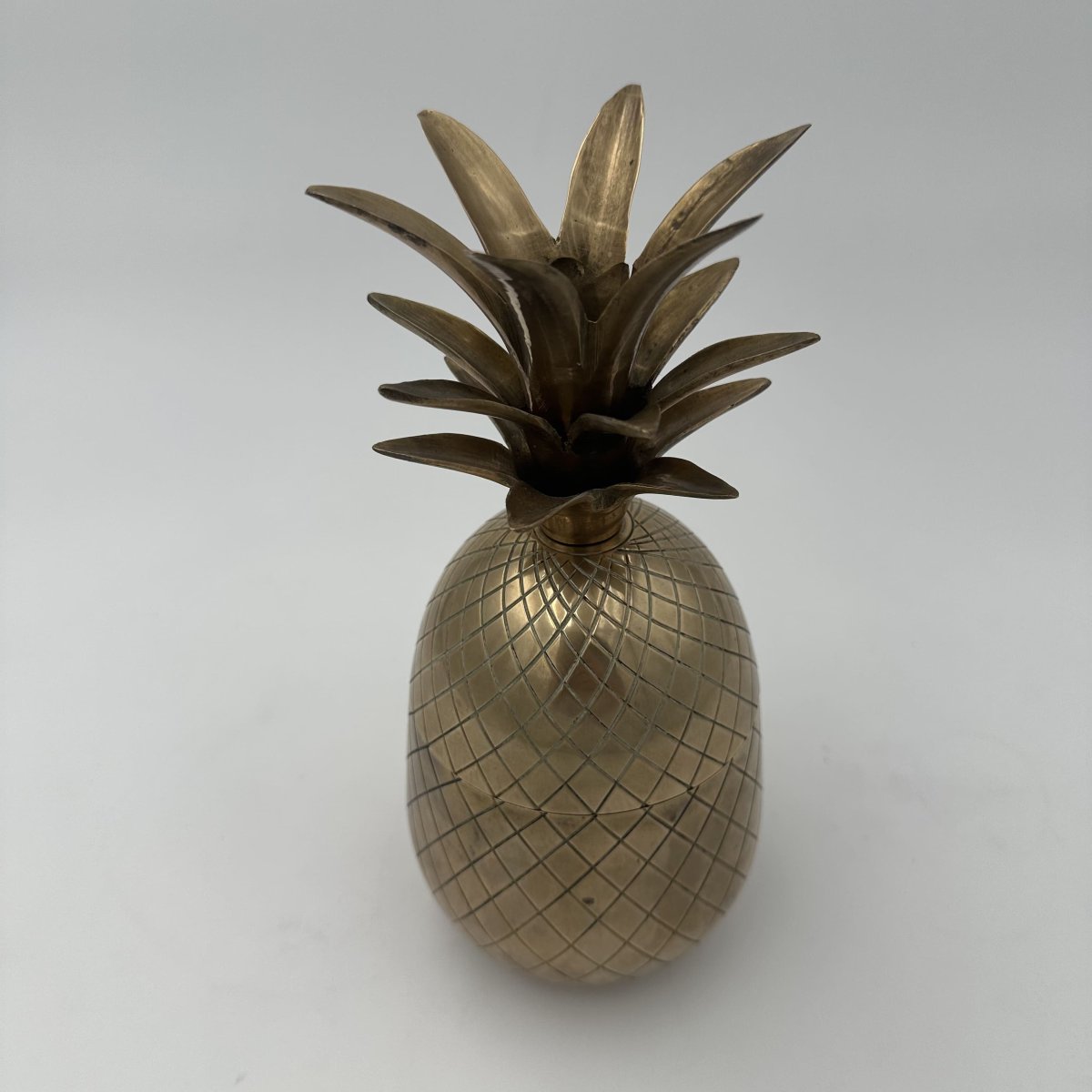Paire de Seaux à Glace "Ananas" en Laiton, dans le Goût de Mauro Manetti, Années 1970.-photo-4
