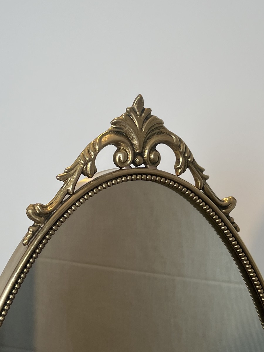 Miroir Psyché sur Pied à Encadrement Sculpté, 1970-photo-2