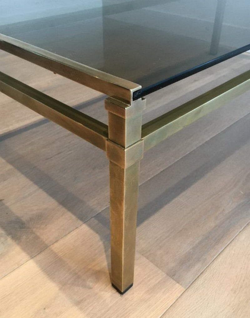 Modernist Brass Coffee Table-photo-3