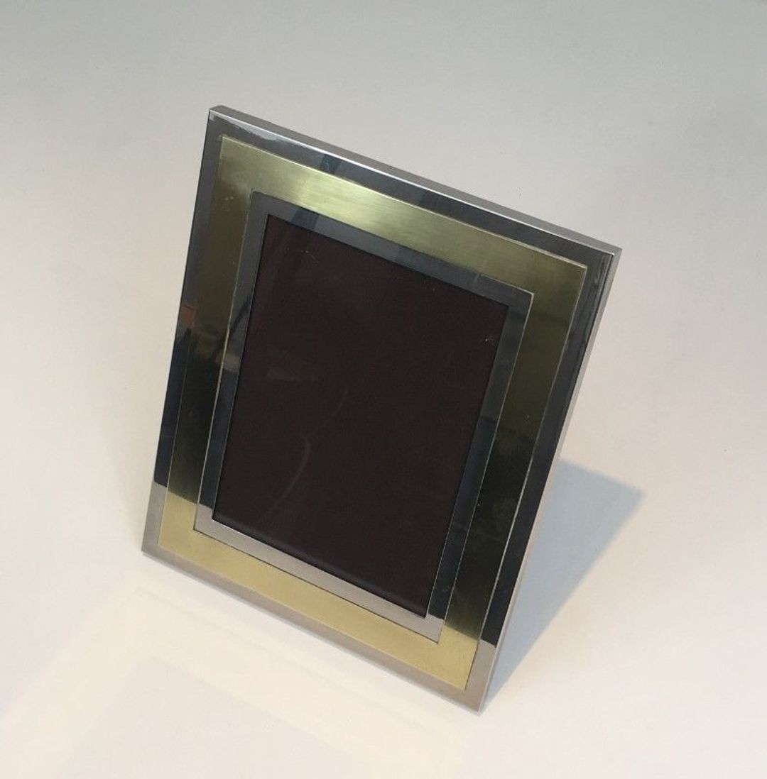 Chrome And Brass Frame-photo-3