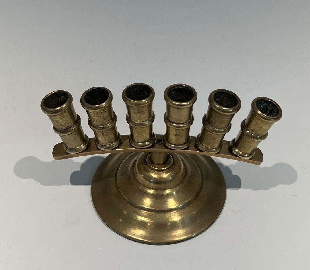 French Belle époque Bronze Cane Holder With Radiating Tubes, Circa 1900-photo-3