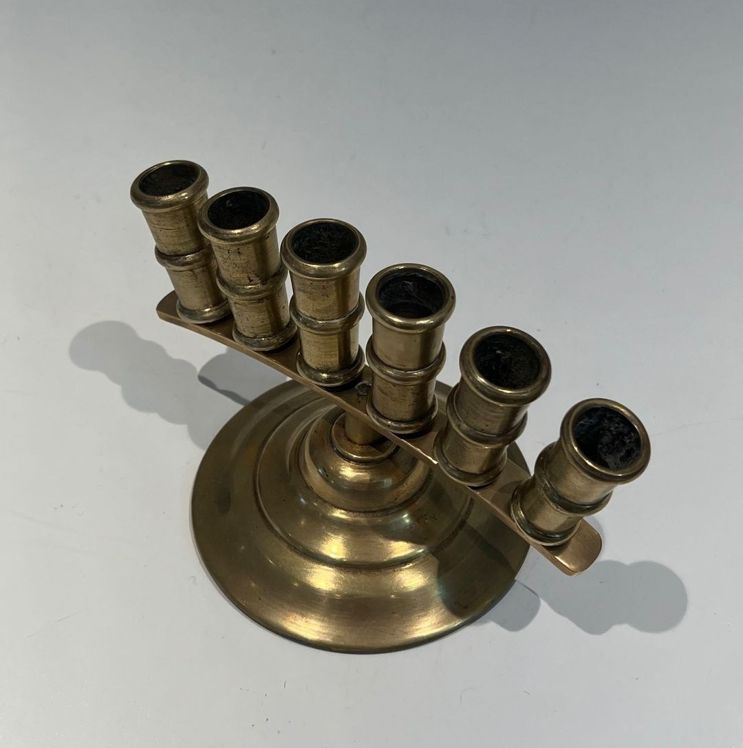 French Belle époque Bronze Cane Holder With Radiating Tubes, Circa 1900-photo-3