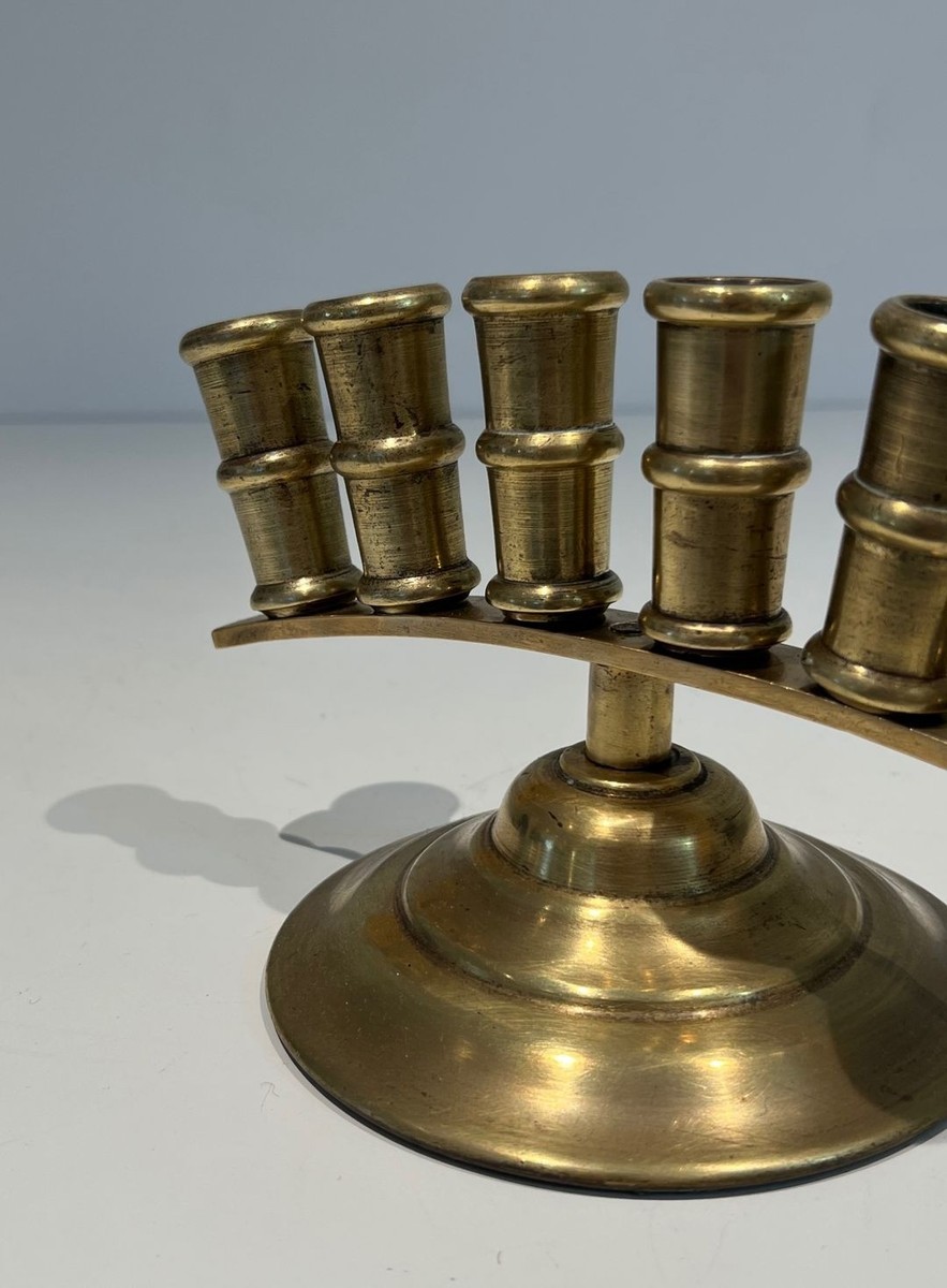 French Belle époque Bronze Cane Holder With Radiating Tubes, Circa 1900-photo-5