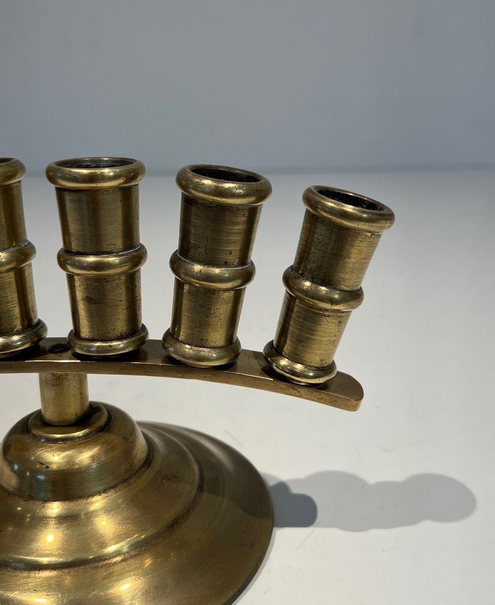 French Belle époque Bronze Cane Holder With Radiating Tubes, Circa 1900-photo-8