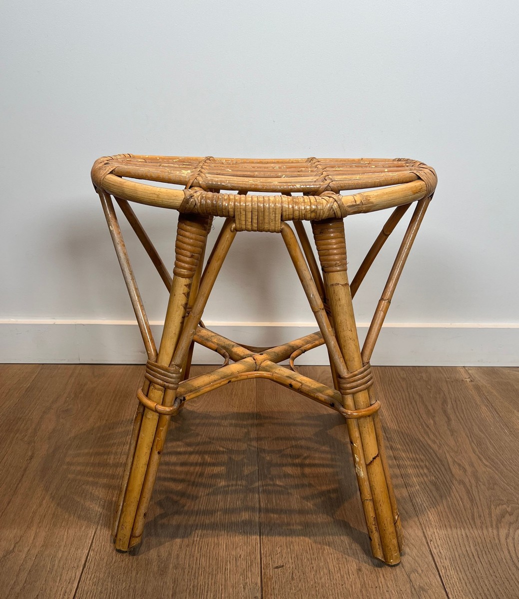 Tabouret en Rotin-photo-3