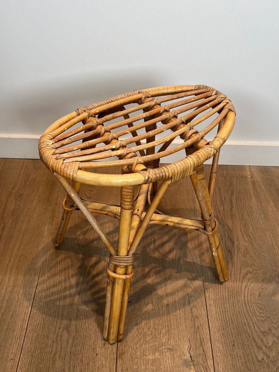 Tabouret en Rotin-photo-1