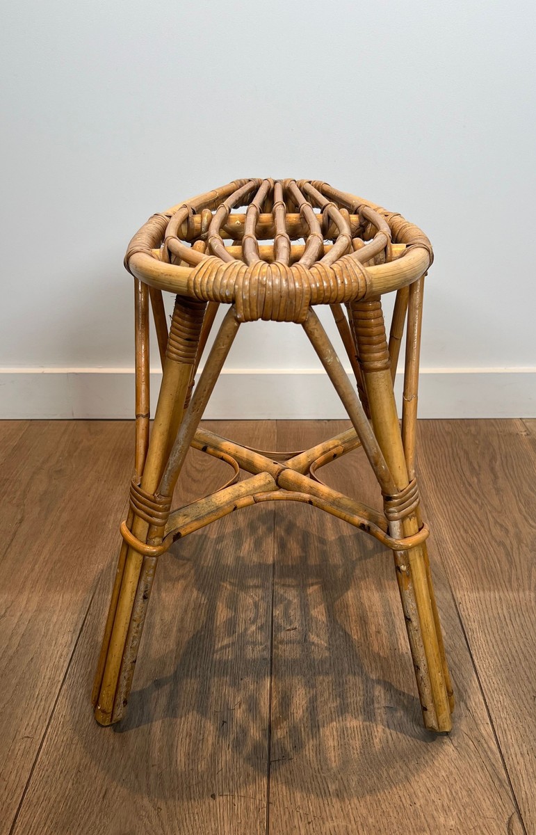 Tabouret en Rotin-photo-7