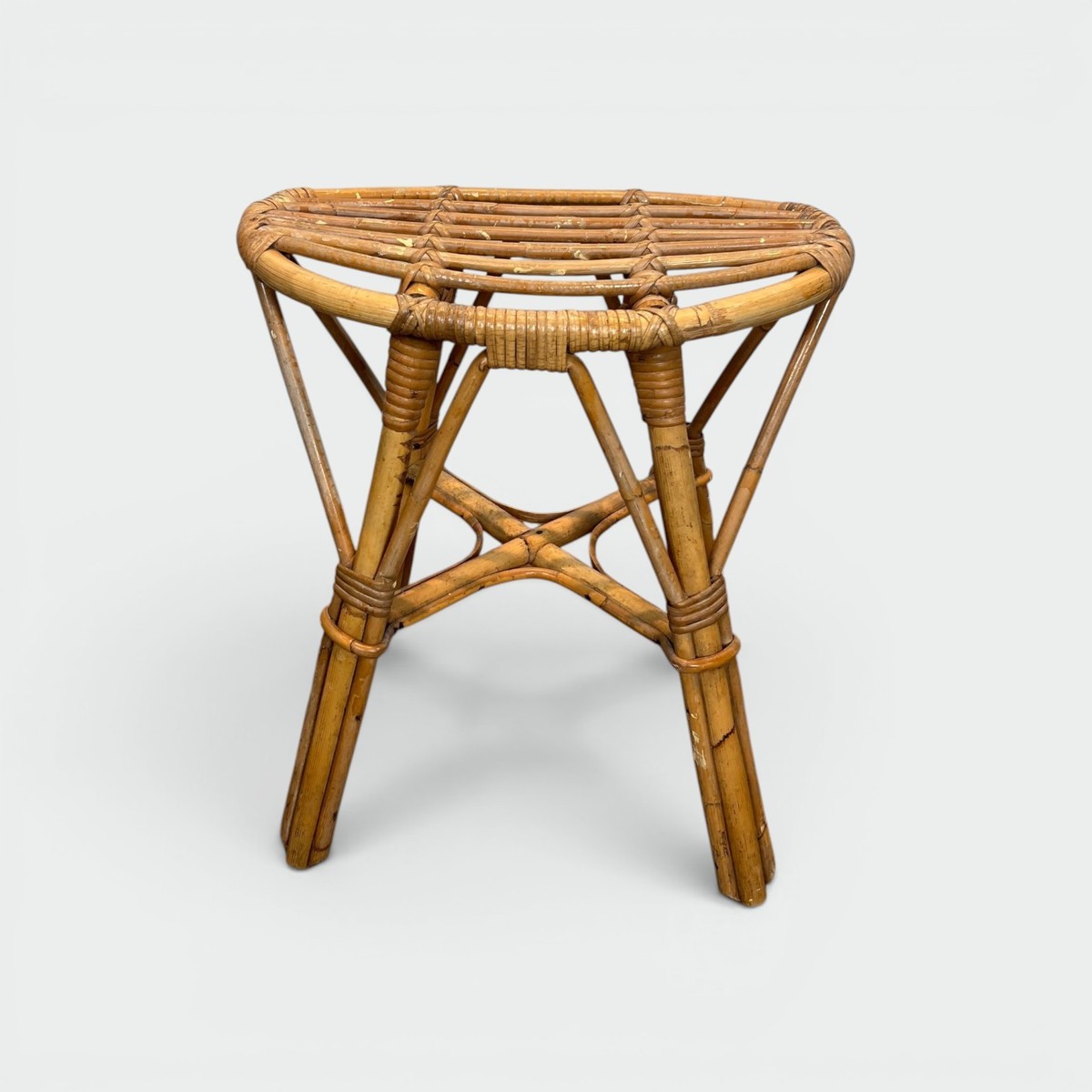 Tabouret en Rotin