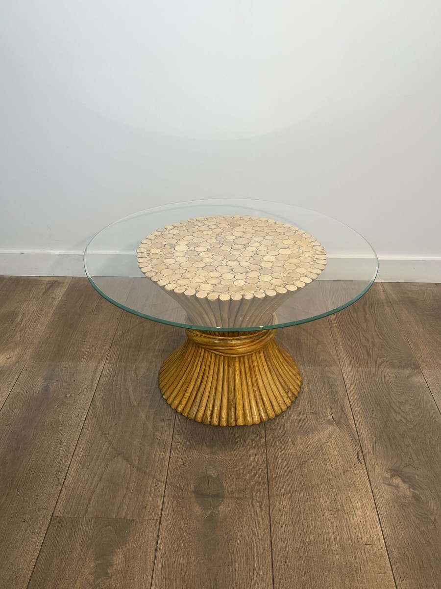 Elinor Mcguire Wheat Sheaf Coffee Table. American Work. Circa 1970-photo-6