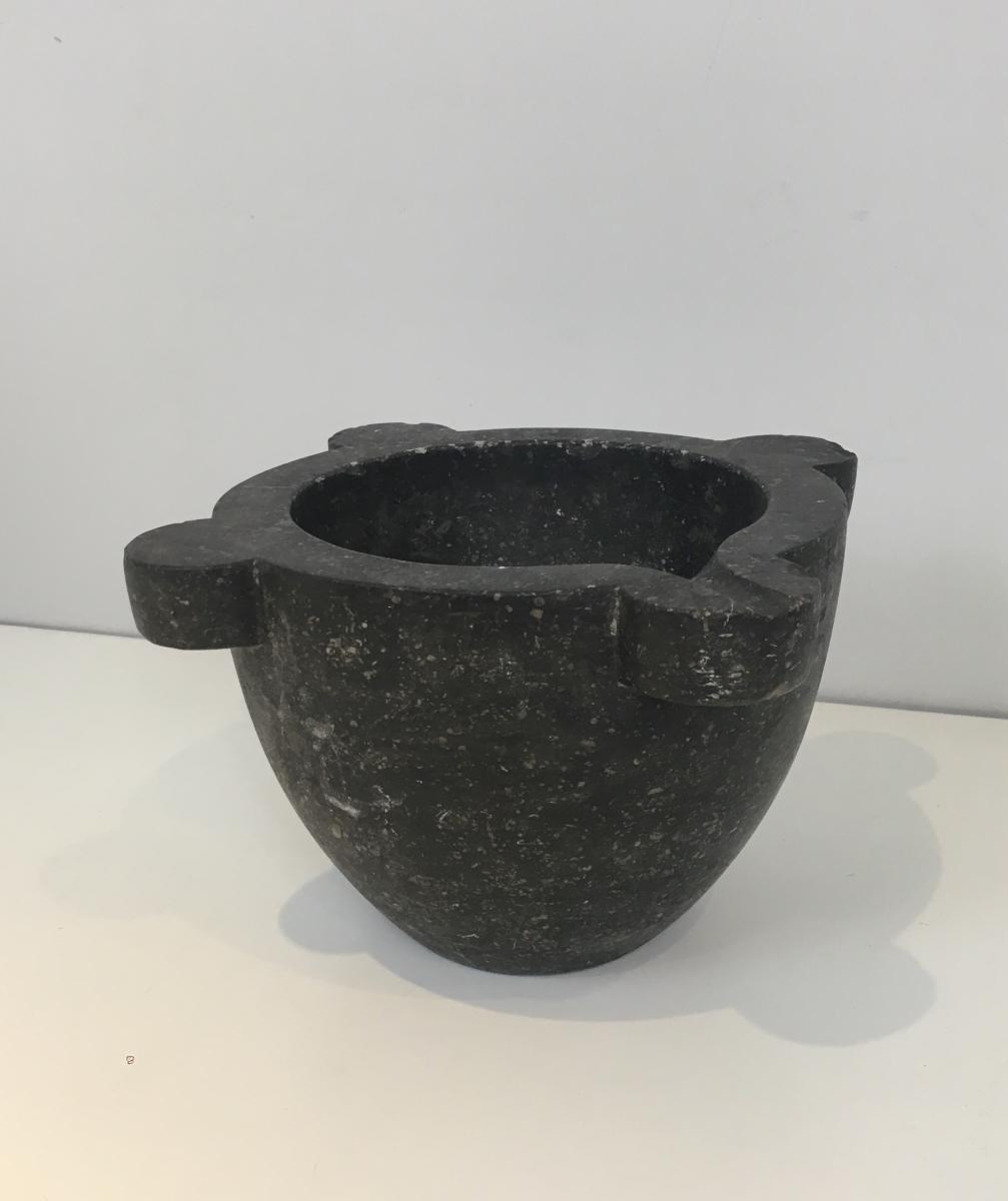 Blue Stone Mortar. 18th Century -photo-6