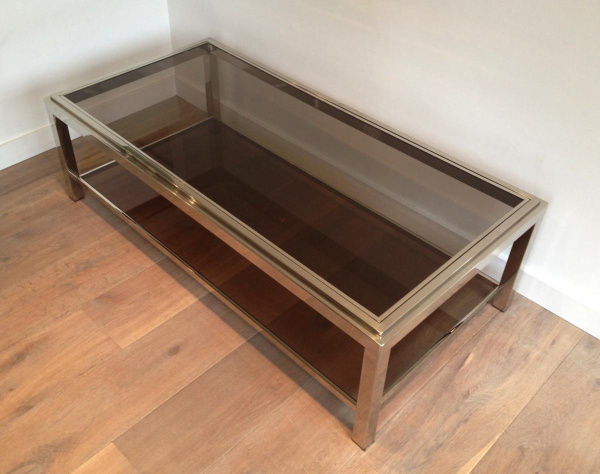 Rectangular Chromed Coffee Table. Circa 1970 