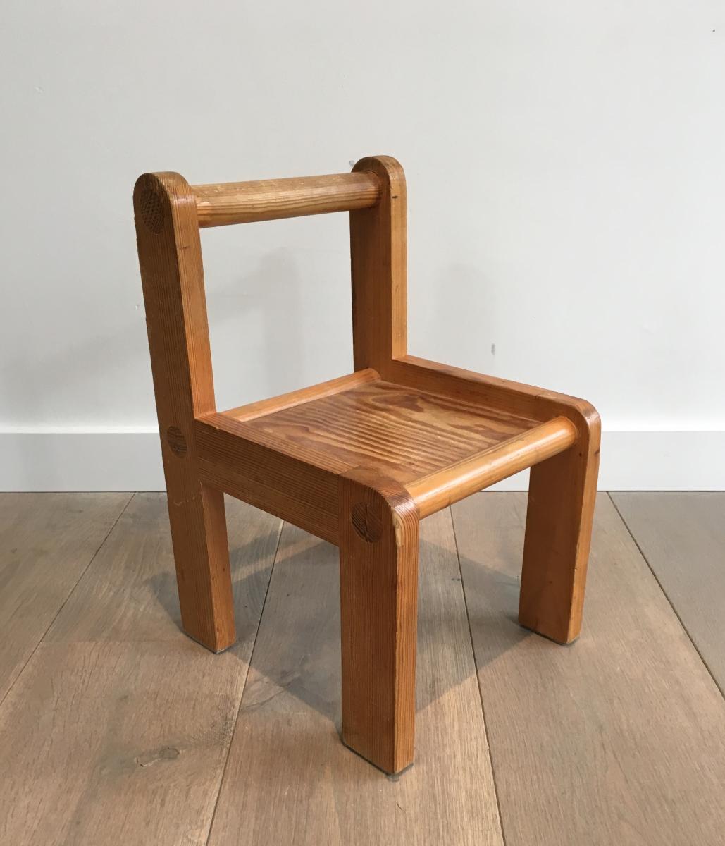 Pair Of Small Children's Chairs. Around 1970-photo-2