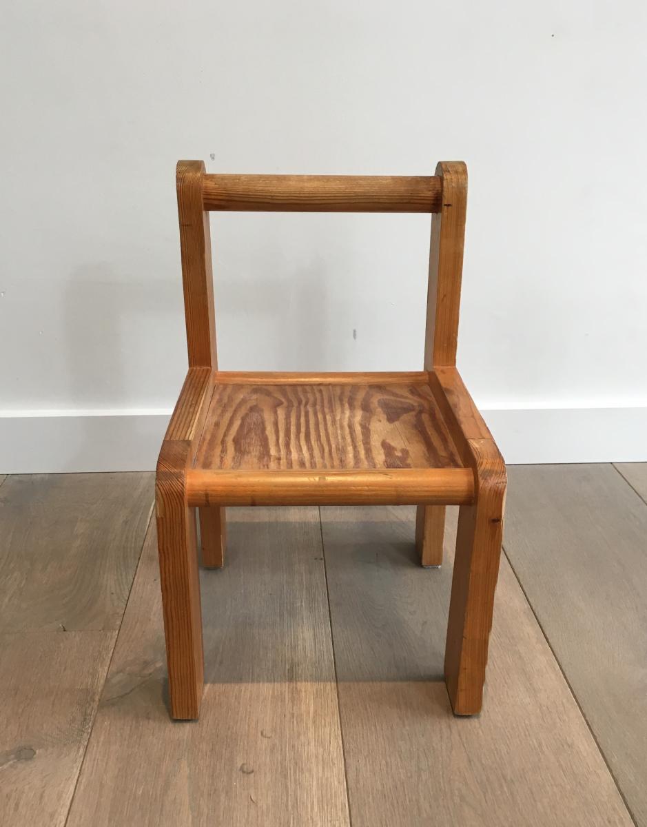Pair Of Small Children's Chairs. Around 1970-photo-3