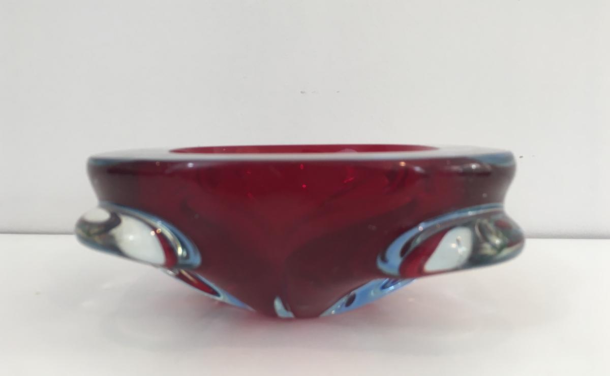 Bicolour Crystal Ashtray.-photo-3