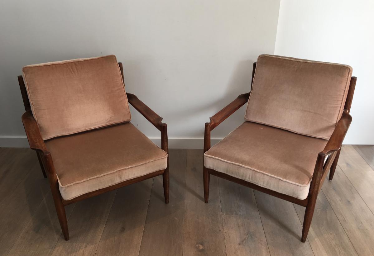 Pair Of Scandinavian Armchairs. Marqués.