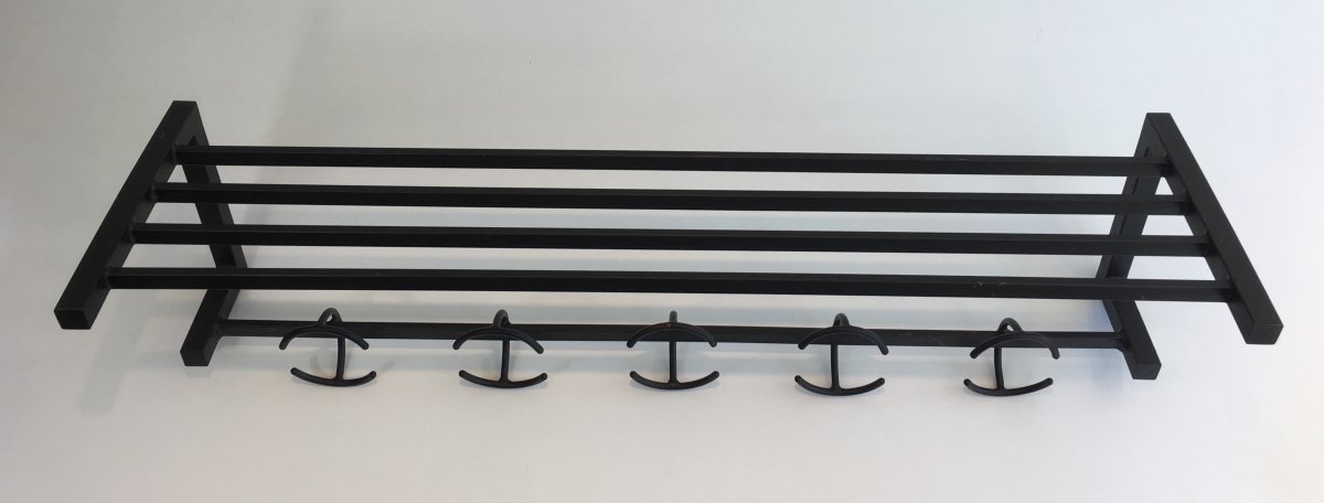 Design Black Metal Coat Hanger. French. Circa 1950-photo-4