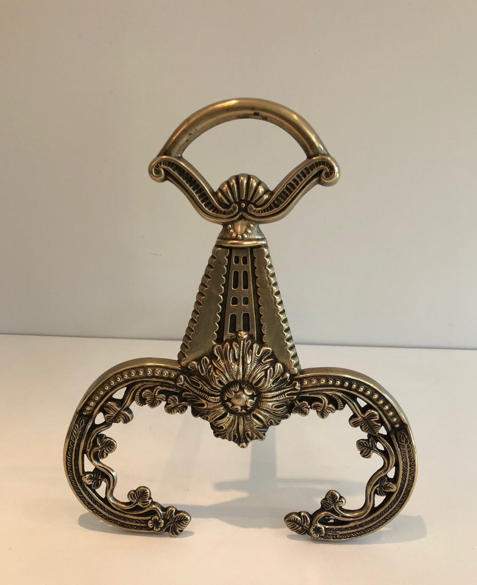 Paire De Chenets De Style Néoclassique En Bronze. Travail Français. Vers 1900-photo-4