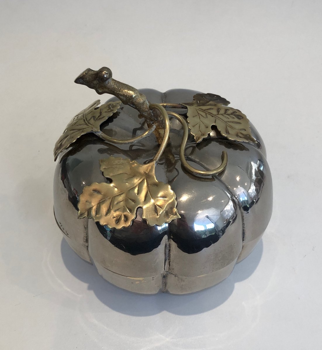Silver Plated Apple Ice Bucket. French. Circa 1970