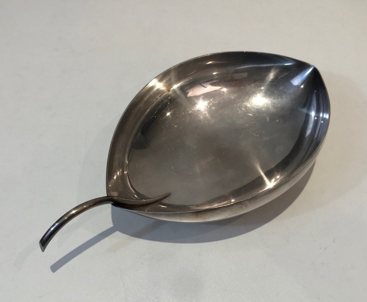 Christofle. Gallia. Silver Plated Leaf Vide-poche. French. Circa 1930-photo-4