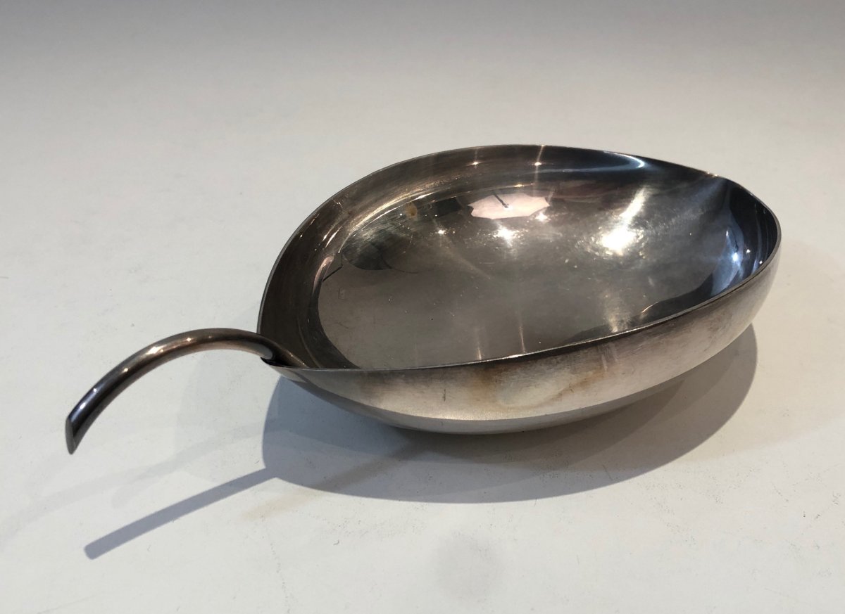 Christofle. Gallia. Silver Plated Leaf Vide-poche. French. Circa 1930-photo-1