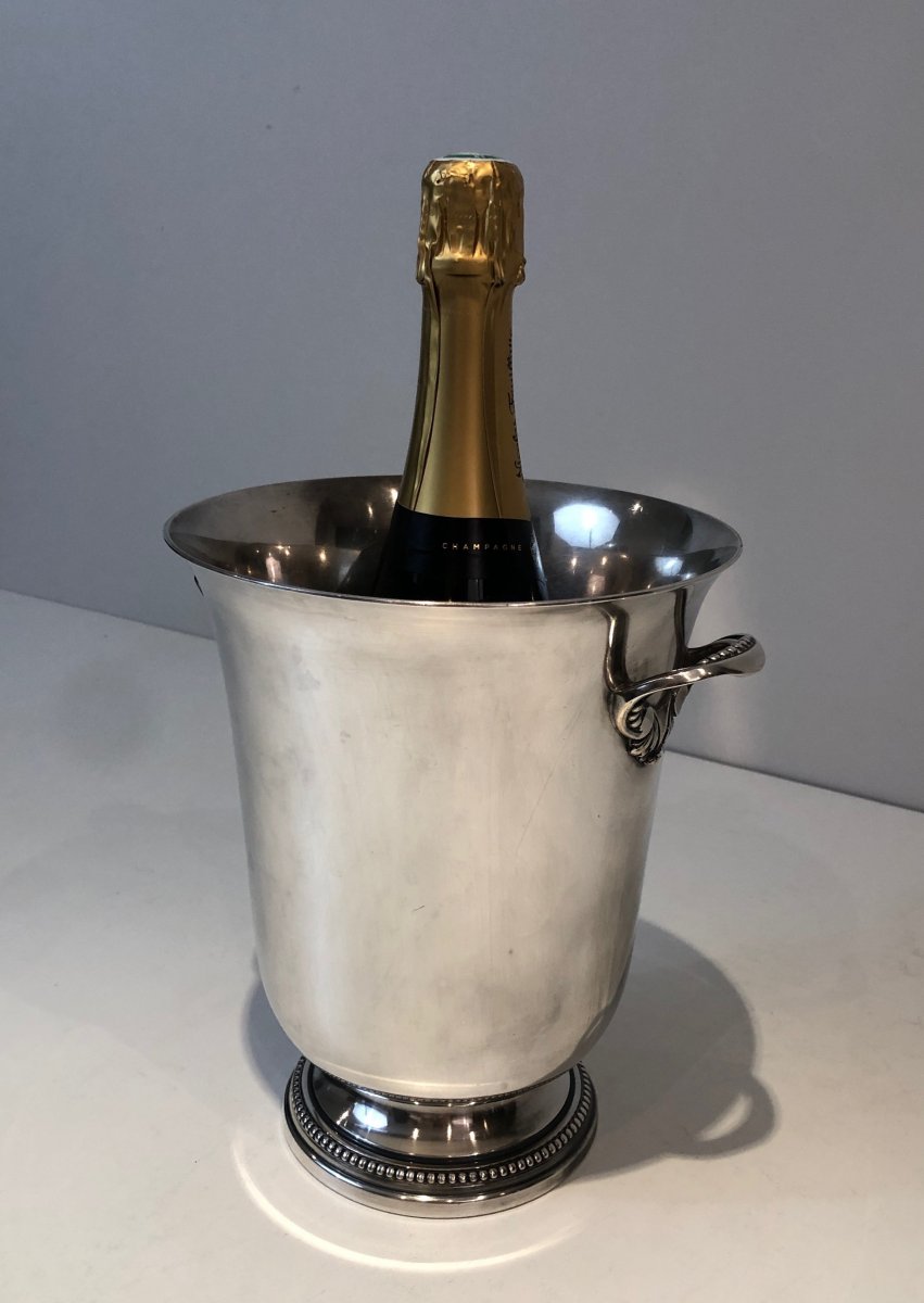 Silver Plated Champagne Bucket. French. Circa 1930-photo-8