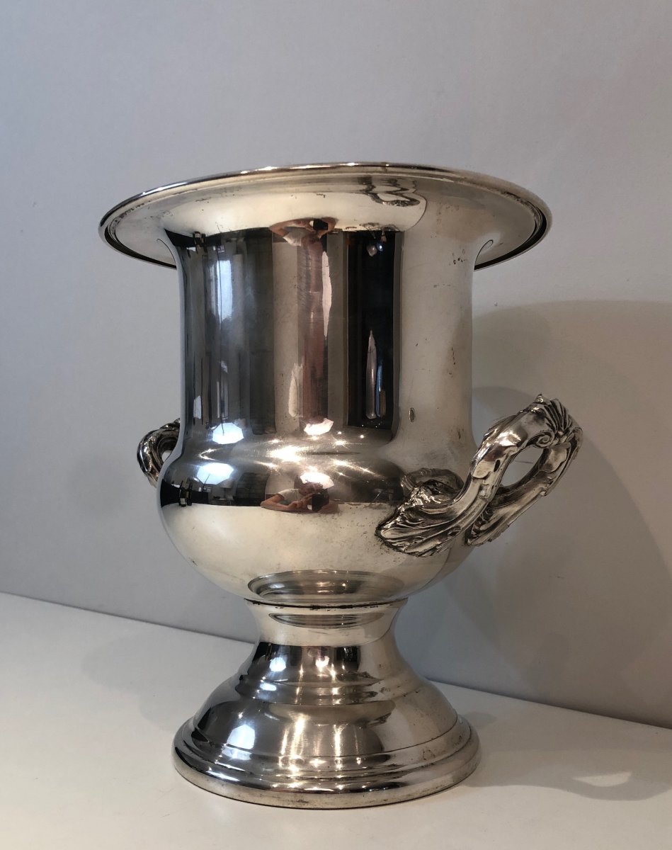 Silver Plated Champagne Bucket. French. Circa 1900-photo-1