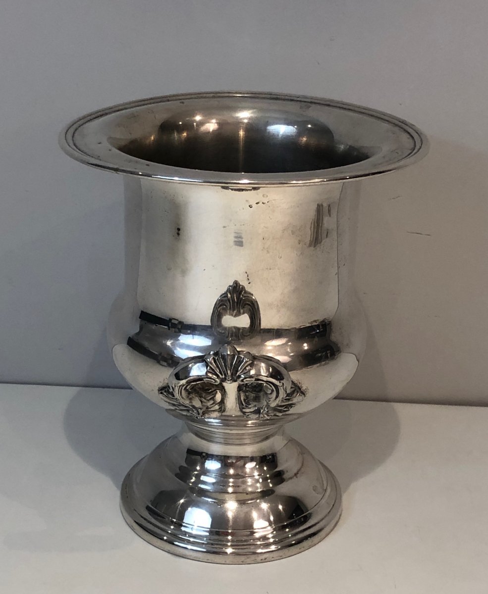 Silver Plated Champagne Bucket. French. Circa 1900-photo-2