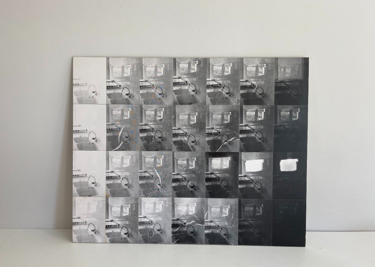 Tableau Photo-montage. Travail Français. Vers 1970